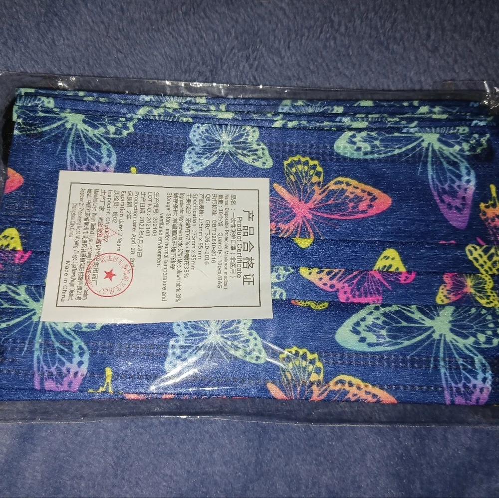 NEW! Medical Grade Cloth Disposable Face Masks in Spring Themes